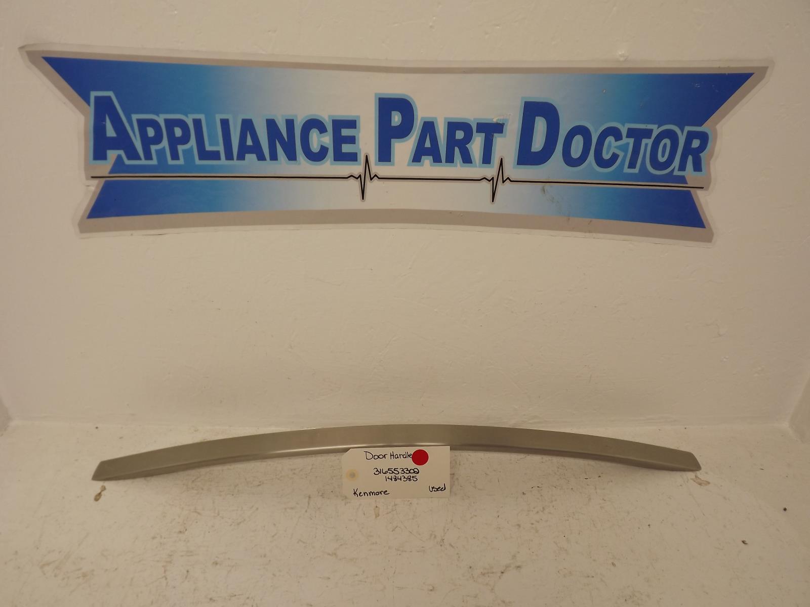 Kenmore Range 316553302 1484385 Oven Door Handle Used Kenmore Range 316553302 1484385 Oven Door Handle Used